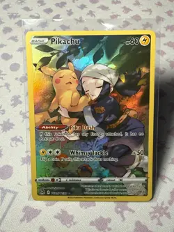 Pokemon Pikachu TG05/TG30 Ultra Rare Full Art Holo Lost Origin 2022 - Image 1