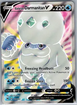 Galarian Darmanitan V (Full Art) 169/185 SWSH04: Vivid Voltage - Pokemon - NM - Image 1