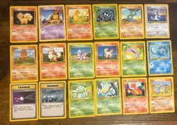 Pokemon Base Set Unlimited Assorted Set - LP to MP Condition - Image 1