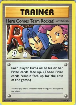 Here Comes Team Rocket! 113/108 Rare - Pokemon TCG XY: Evolutions - Regular (LP) - Image 1