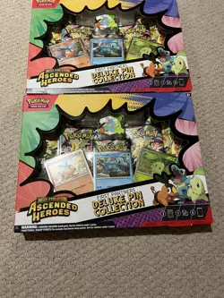 Pokemon (TCG): Mega Evolution Ascended Heroes First Partners Pin Collection x2 - Image 1