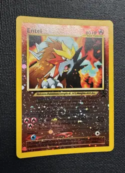 Pokemon Entei 34/53✨ SWIRL ✨Wotc Black Star Promo Reverse Holo - Image 1