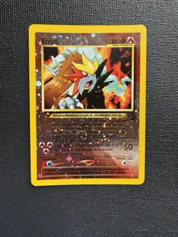 Pokemon Entei 34/53✨ SWIRL ✨Wotc Black Star Promo Reverse Holo - Image 3