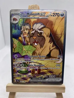 Arven's Mabosstiff ex - 235/182 - Pokemon Destined Rivals Illustration Rare NM - Image 1
