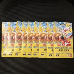 One Piece OP15-EB04 Adventure On Kami’s Island 9x Sleeved Blister Packs Sealed! - Image 1