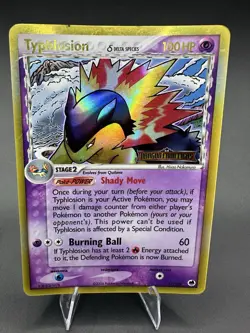 Typhlosion 12/101 Holo Rare Delta Species EX Dragon Frontiers Pokemon Card - Image 1