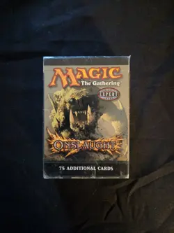 WOTC MTG, ONSLAUGHT, English, factory SEALED Tournament Pack, 75 cards, 2002 - Image 1