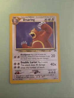 Ursaring 34/75 Neo Discovery Regular Rare Pokemon Card Vintage - Image 1