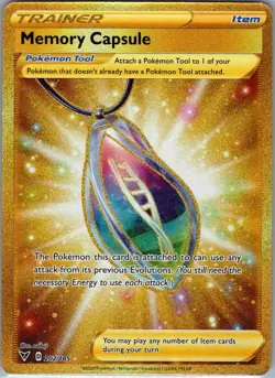 Memory Capsule (Secret) 202/185 SWSH04: Vivid Voltage - Pokemon Card - NM - Image 1