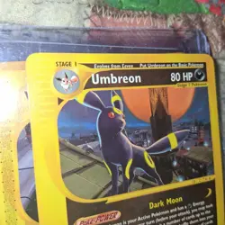 POKEMON CARD UMBREON #41/147 * AQUAPOLIS 2002 LP NH NICE COND - Image 4