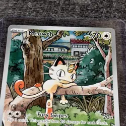Meowth 106/094 Illustration Rare Phantasmal Flames English Pokemon Card TCG - Image 3