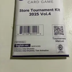 One Piece TCG Card Game Store Tournament Kit 2025 Vol 4 English - New Sealed - Image 3