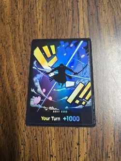 One Piece CCG DON!! Zoro Foil Card PRB01 - Image 1