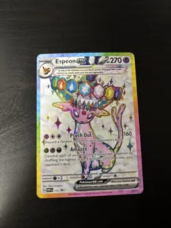 Pokemon Espeon EX Promo Holo Card SVP175 Scarlet & Violet 270 HP Moon Mirage - Image 1