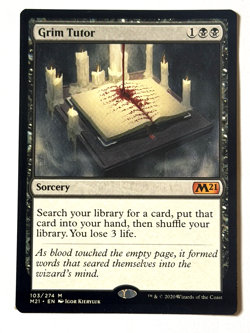 Grim Tutor MTG - Core Set 2021 Magic The Gathering - NM - Image 1