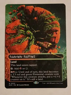 MTG Raging Ravine (Borderless) - Edge of Eternities: Stellar Sights - NM Magic - Image 1