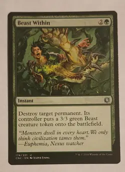 MTG Beast Within - Conspiracy: Take the Crown Regular - NM Magic The Gathering - Image 1