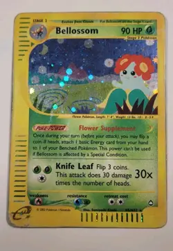 Pokemon TCG Bellossom Aquapolis Holo Rare Card H05/H32 English - Image 1