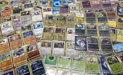 Unsorted Pokemon TCG Common, Uncommon and Rare Trading Cards (9 Card Sheets) - Image 4