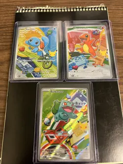 Pokemon TCG First Partner Illustration Collection Series 1 Kanto GEN 1 Starters - Image 1