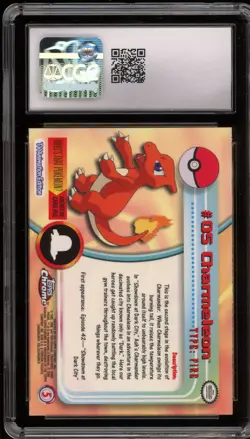 2000 Pokemon Topps Chrome Charmeleon #05 CGC 10 Gem Mint - Image 2