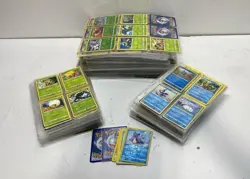 Unsorted Pokemon TCG Common, Uncommon and Rare Trading Cards (9 Card Sheets) - Image 1