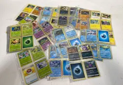 Unsorted Pokemon TCG Common, Uncommon and Rare Trading Cards (9 Card Sheets) - Image 4