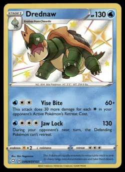 Pokemon Shining Fates: Shiny Vault Drednaw Reverse Holofoil SV029/SV122 - Image 1