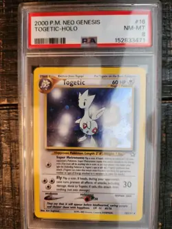 2000 POKEMON NEO GENESIS #16 TOGETIC-HOLO PSA 8 - Image 1