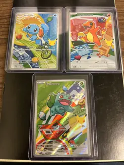 Pokemon TCG First Partner Illustration Collection Series 1 Kanto GEN 1 Starters - Image 1