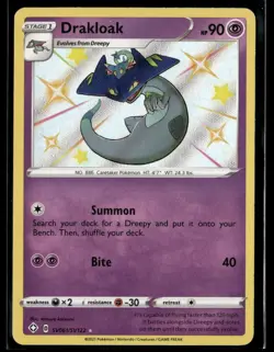 Pokemon Shining Fates: Shiny Vault Drakloak Reverse Holofoil SV061/SV122 - Image 1