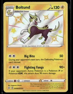 Pokemon Shining Fates: Shiny Vault Boltund Reverse Holofoil SV040/SV122 - Image 1