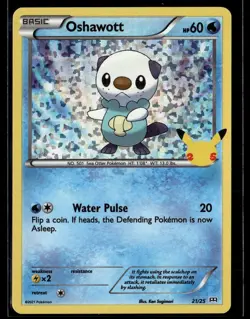Pokemon McDonald's 25th Anniversary Oshawott Holofoil 021/025 - Image 1