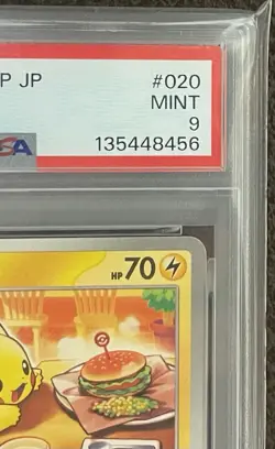 Pokemon Pikachu 020/M-P McDonalds Happy Meal Promo 2025 PSA 9 Japan - Image 2