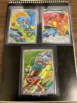 Pokemon TCG First Partner Illustration Collection Series 1 Kanto GEN 1 Starters - Image 1