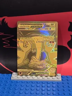 Pokemon TCG Phantasmal Flames Mega Charizard X Ex Gold Hyper Rare 130/094 MP - Image 2