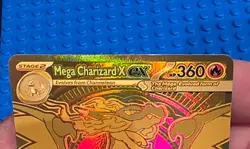Pokemon TCG Phantasmal Flames Mega Charizard X Ex Gold Hyper Rare 130/094 MP - Image 5