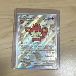 Pokemon Simisear VSTAR GG37/GG70 Crown Zenith Galarian Gallery Ultra Rare Holo - Image 1