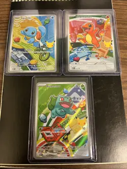 Pokemon TCG First Partner Illustration Collection Series 1 Kanto GEN 1 Starters - Image 1