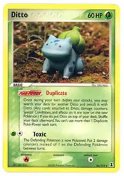 Damaged, English Pokemon Regular Ditto - 36/113 - Uncommon EX Delta Species - Image 1