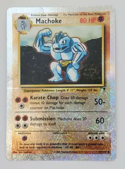 Pokemon Machoke Legendary Collection 51/110 Reverse Holo 80 HP 2002 - Image 2