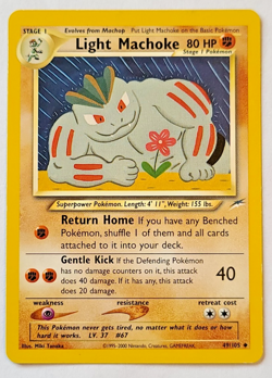 Pokemon TCG: Light Machoke Neo Destiny #49/105 VLP-NM - Image 1