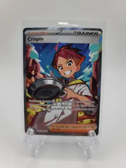 NM Stellar Crown Crispin 164/142 Ultra Rare Pokemon - Image 1