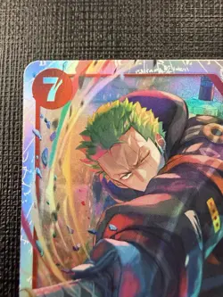 One Piece CCG Roronoa Zoro Egghead EB04-007 Super Rare Holo 9000 Power - Image 2