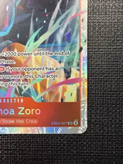 One Piece CCG Roronoa Zoro Egghead EB04-007 Super Rare Holo 9000 Power - Image 5