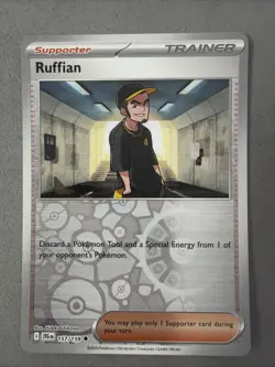 Pokemon TCG * Journey Together 157/159 Ruffian Uncommon REVERSE HOLO * FRESH PK - Image 1