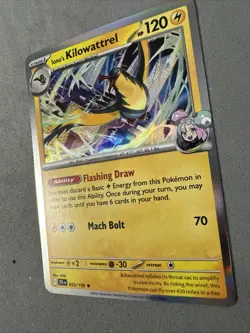 Pokemon TCG * Journey Together 055/159 Iono's Kilowattrel Rare HOLO * NM Fresh P - Image 2