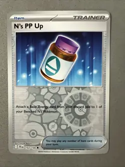 Pokemon TCG * Journey Together 153/159 N's PP Up U REVERSE HOLO * FRESH PK - Image 1