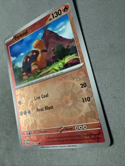 Pokemon TCG * Journey Together 025/159 Torkoal C REVERSE HOLO * UNG NM FRESH PK - Image 2