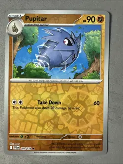 Pokemon TCG * Journey Together 081/159 Pupitar C REVERSE HOLO * UNG NM FRESH PK - Image 1